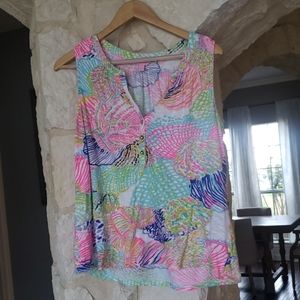 GUC Lilly Pulitzer Sleeveless Essie Top